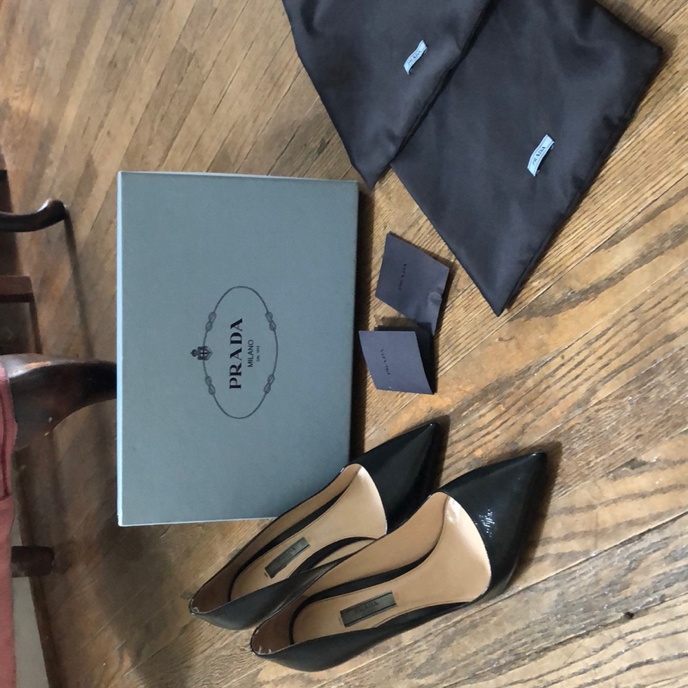 Prada Saffiano Leather Pumps